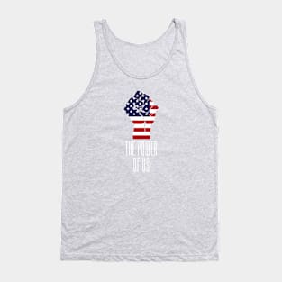 The power of US American flag Tank Top